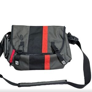 Timbuk2 Gray and Red Messenger Bag